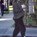 Lauren Parsekian in a Striped Sweater Was Seen Out in Los Feliz
