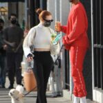 Madelaine Petsch in a Black Protective Mask Was Seen Out with Miles Chamley-Watson in Studio City