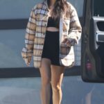 Shay Mitchell in a Plaid Shirt Was Seen Out in Los Feliz