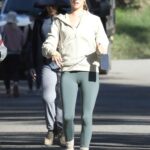 Alessandra Ambrosio in a Grey Cap Goes on a Hike in Malibu