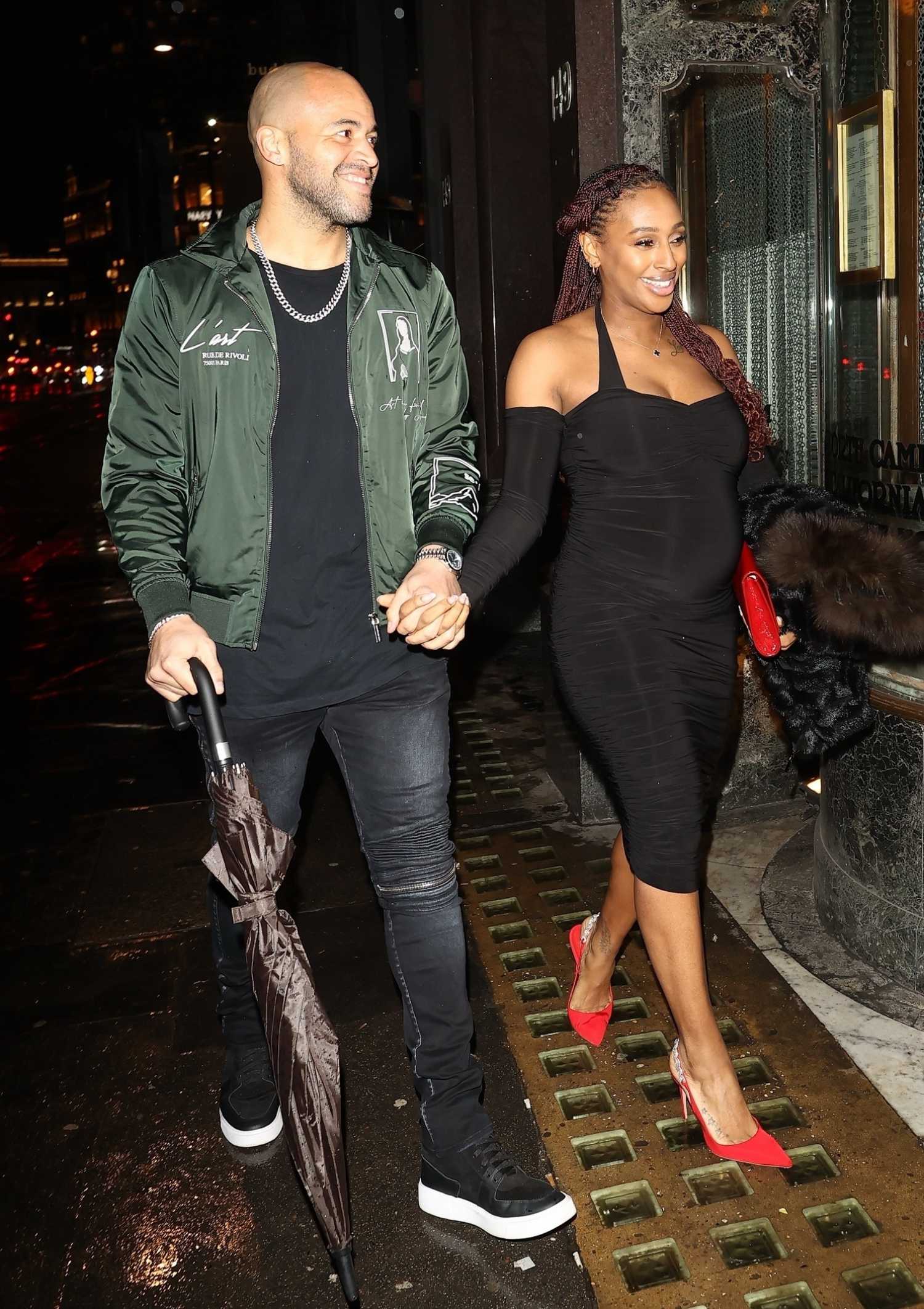 Alexandra Burke In A Black Dress Was Seen Out With Her Boyfriend Darren alexandra-burke-in-a-black-dress-was-seen-out-with-her-boyfriend-darren