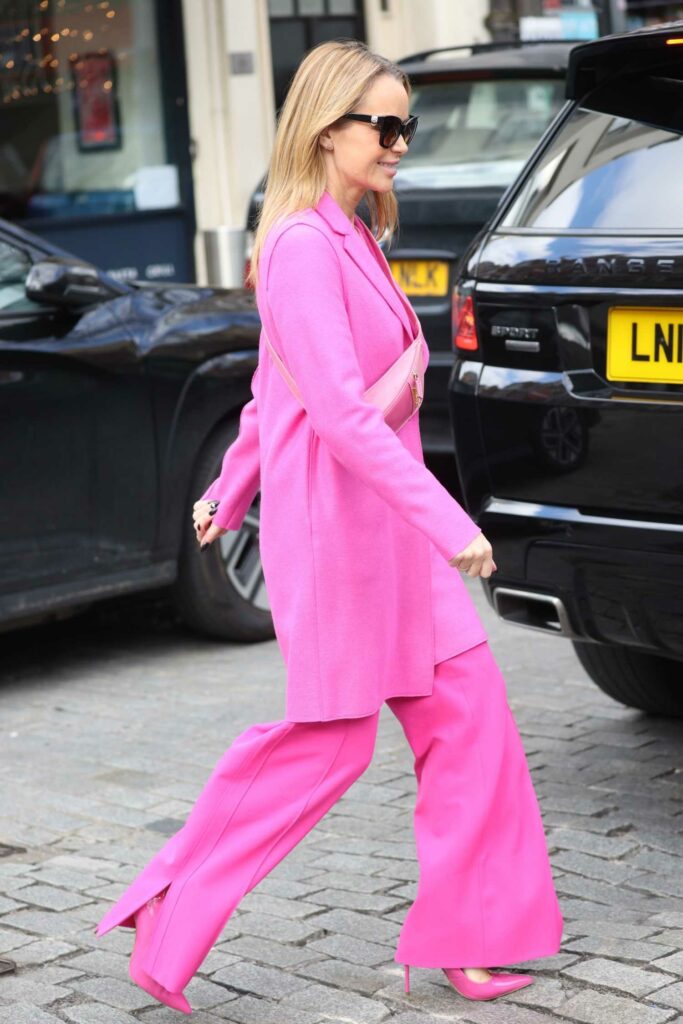 Amanda Holden in a Pink Outfit