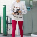 Cara Santana in a Pink Leggings Was Seen Out in Los Angeles
