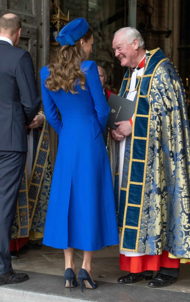 Catherine Duchess of Cambridge in a Blue Coat