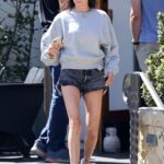 Lauren Silverman in a Grey Sweatshirt Leaves the Honor Bar in Montecito