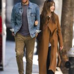 Lily Collins in a Tan Coat Was Seen Out with Charlie McDowell in New York City