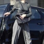 Maggie Gyllenhaal in a Grey Pants Was Seen Out Shopping at a Beauty Store in Los Angeles