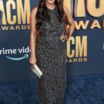 Mickey Guyton Attends the 57th Academy of Country Music Awards at Allegiant Stadium in Las Vegas