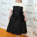 Nicola Coughlan Attends 2022 Brtish Academy Film Awards Gala Dinner in London