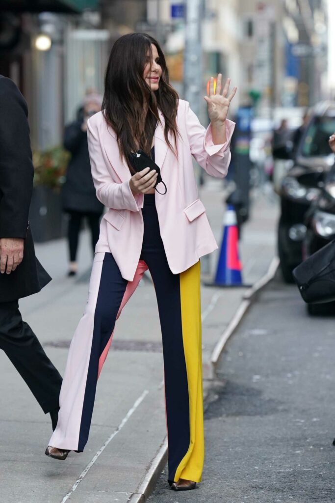 Sandra Bullock in a Pink Blazer