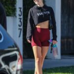 Shauna Sexton in a Red Spandex Shorts Was Seen Out in West Hollywood