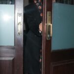 Zoe Saldana in a Black Coat Leaves Her Hotel in New York