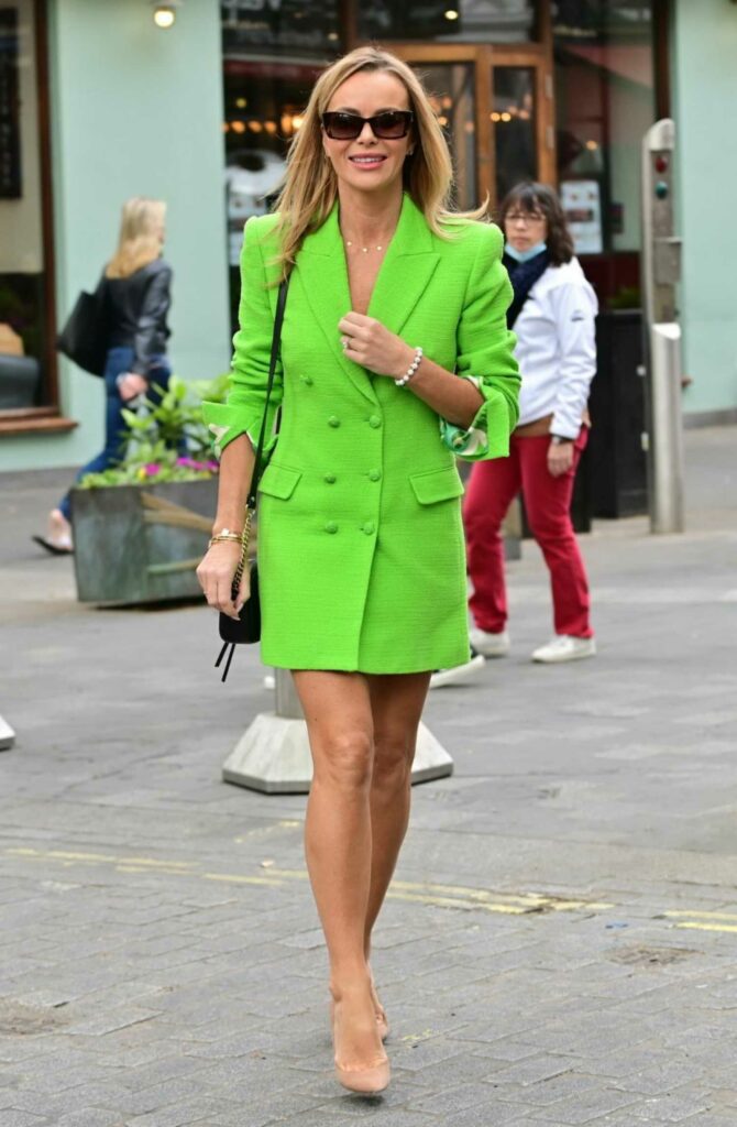 Amanda Holden in a Neon Green Blazer
