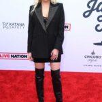 Ashley Benson Attends the 64th Annual Grammy Awards at the MGM Grand Garden Arena in Las Vegas