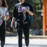 Jessie J in a Black Tee Was Seen Out with a Friend in Hollywood