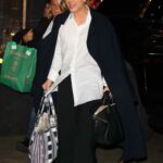 Kaley Cuoco in a Black Pantsuit Was Seen Out in New York