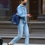 Katie Holmes in a Denim Ensemble Was Seen Out in New York