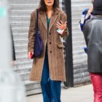 Katie Holmes in a Tan Coat Was Seen Out in New York
