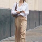 Ruth Wilson in a White Shirt Was Spotted in West London