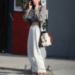 Scout Willis in a White Sweatpants Leaves a Nail Salon Session in Los Angeles