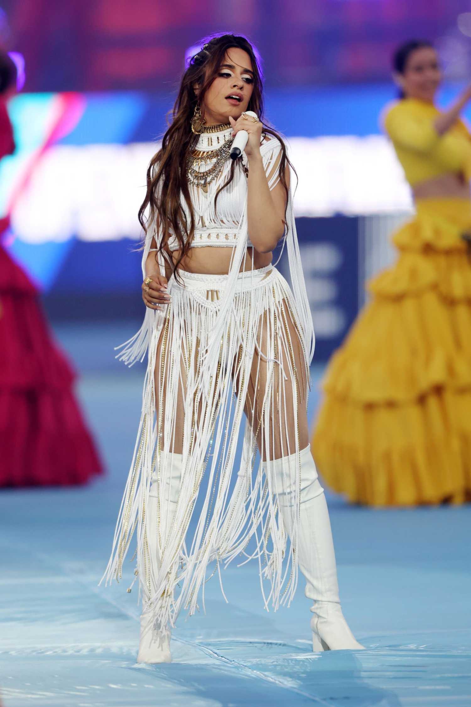 Camila Cabello Performs in the Pre-Match Show Before the UEFA Champions ...