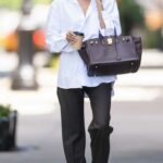 Irina Shayk in a White Shirt Was Seen Out in New York
