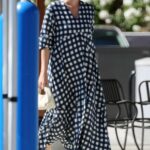 Maria Sharapova in a Plaid Dress Was Seen Out in Los Angeles