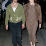 Sophie Turner in a Tan Dress Was Seen Out with Joe Jonas in New York