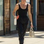 Amanda Kloots in a Black Tank Top Leaves Her Gym Session in Studio City