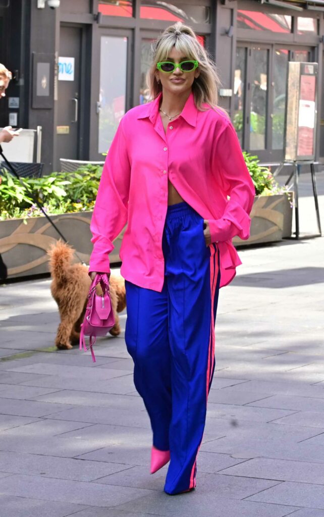 Ashley Roberts in a Pink Shirt