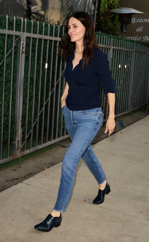 Courteney Cox in a Blue Jeans