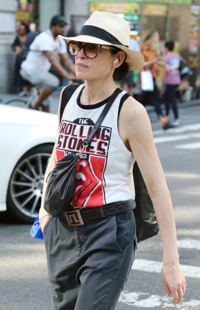 Julianna Margulies in a The Rolling Stones Tank Top