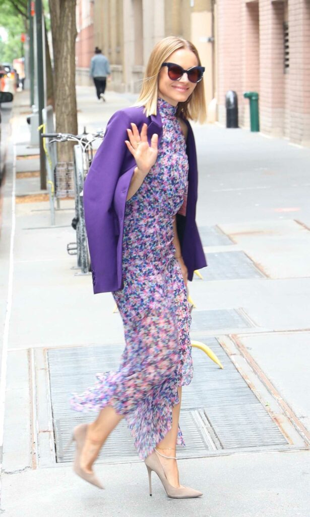 Kristen Bell in a Purple Blazer