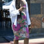 Leona Lewis in a Floral Dress Was Seen Out in Los Angeles