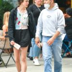 Margaret Qualley in a Black Shorts Was Seen Out with Jack Antonoff in New York