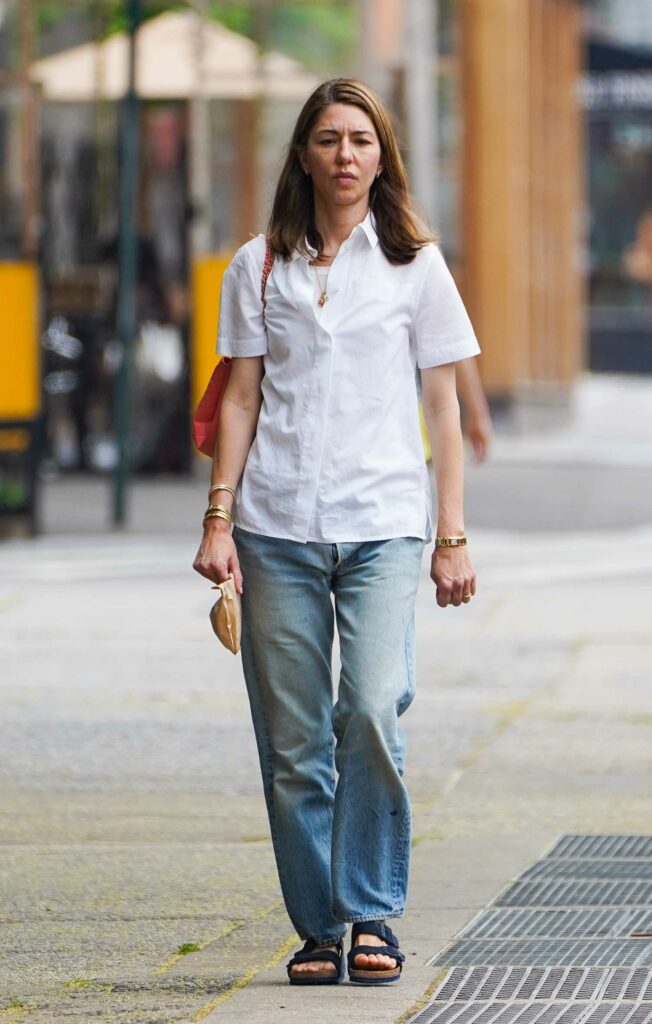 Sofia Coppola in a White Shirt