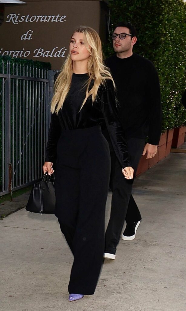 Sofia Richie in a Black Outfit