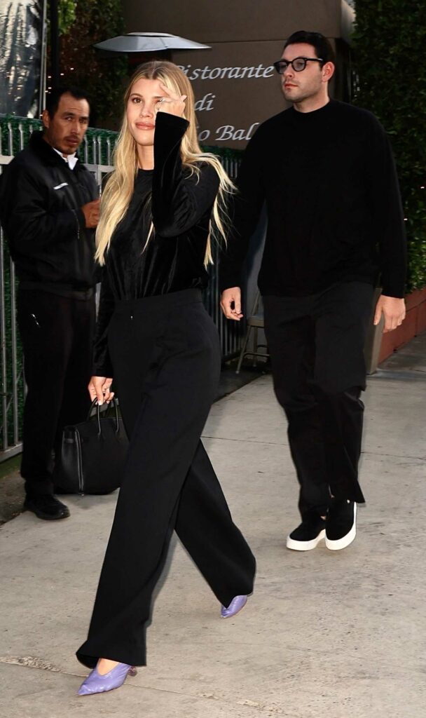 Sofia Richie in a Black Outfit