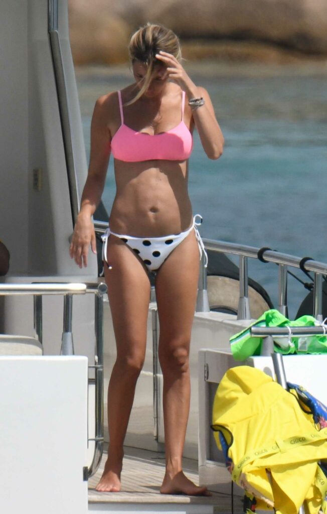 Alice Campello-Morata in a Pink Bikini Top