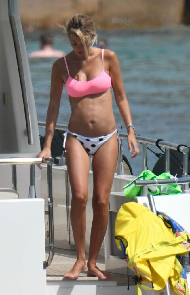 Alice Campello-Morata in a Pink Bikini Top