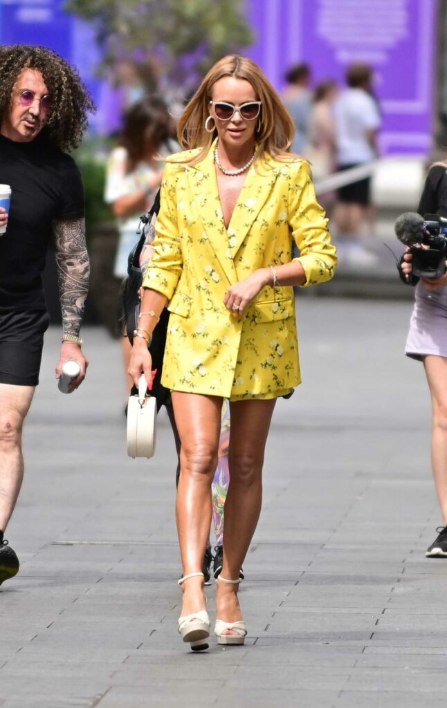 Amanda Holden in a Yellow Blazer