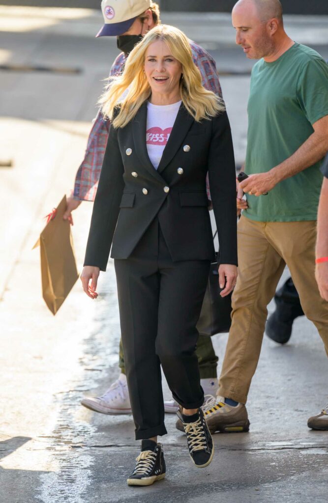 Chelsea Handler in a Black Pantsuit