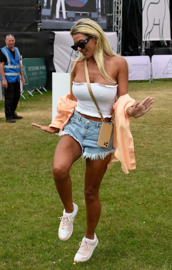 Christine McGuinness in a White Top