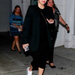 Eva Longoria in a Black Blazer Leaves a Family Dinner at Mr Chow in Beverly Hills
