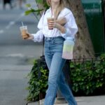 Julianne Hough in a White Shirt Was Seen Out in New York