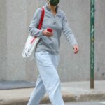 Katie Holmes in an Olive Protective Mask Was Seen Out in New York