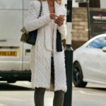 Lady Victoria Hervey in a White Cardigan Was Seen Out in London