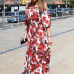 Lizzie Cundy in a Floral Dress Was Seen Out in London