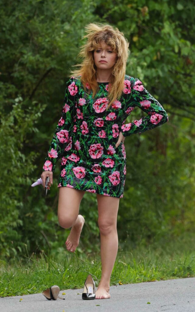 Natasha Lyonne in a Floral Dress