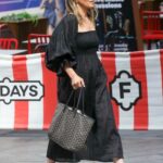 Rachel Stevens in a Black Dress Was Seen Out in London